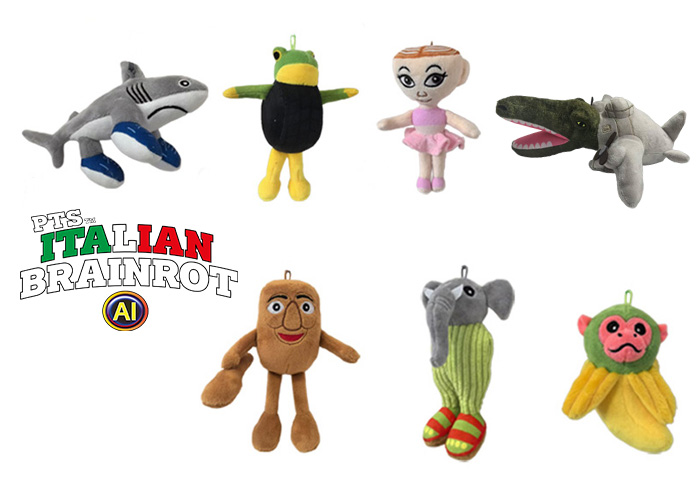 (Mis 3+) ITALIAN BRAINROT AI Peluche 28cm  7 ass…x48